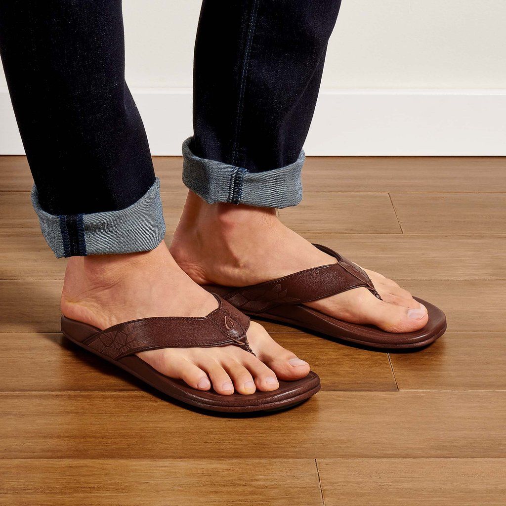 Sandalias Olukai Kūlia - Chanclas Hombre Cafes 20651-038